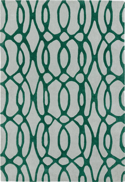 Emarald Wire Handmade Tufted Wool Carpet - Headshot