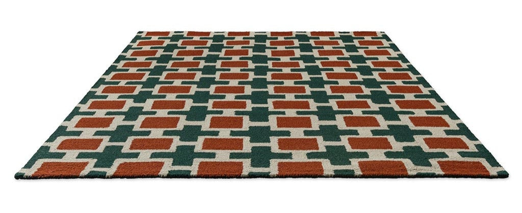 Hatch Rust Handmade Tufted Wool Carpet - Floorshot