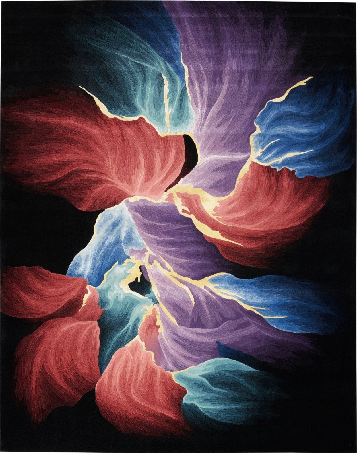 Seafoam Dezire Handmade Tufted Wool Carpet - Headshot