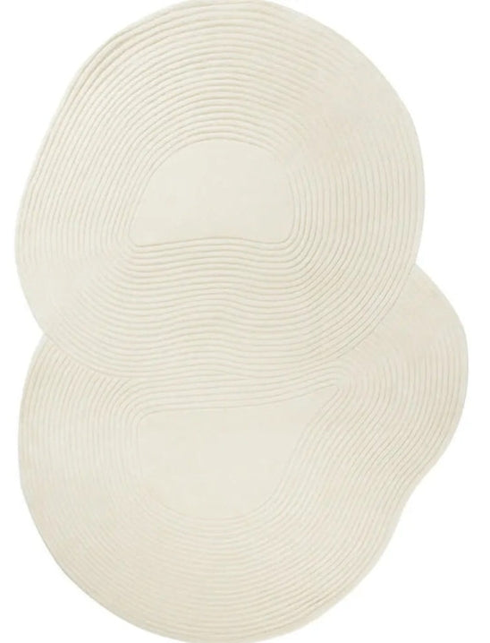 Flowform Zack Handmade Tufted Irregular Shaped Wool Carpet