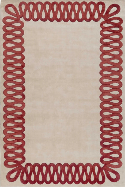 Cinnamon Rigid Handmade Tufted Wool Carpet
