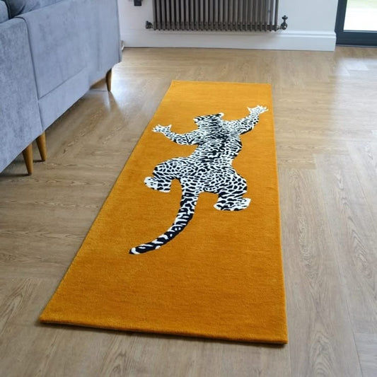 Troop Tiger Handmade Tufted Runner Wool Carpet