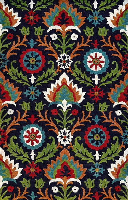 Culture Blend Handmade Tufted Wool Carpet