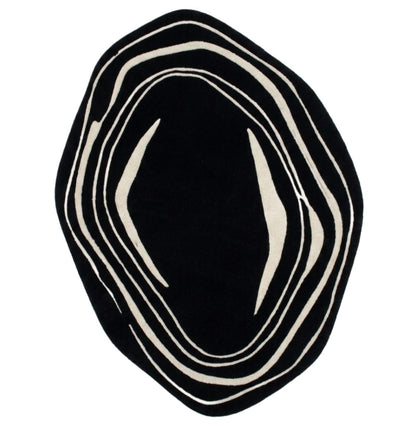Western Gutour Handmade Tufted Irregular Shaped Wool Carpet