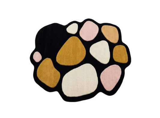 Mystery Mine Handmade Tufted Irregular Shaped Wool Carpet