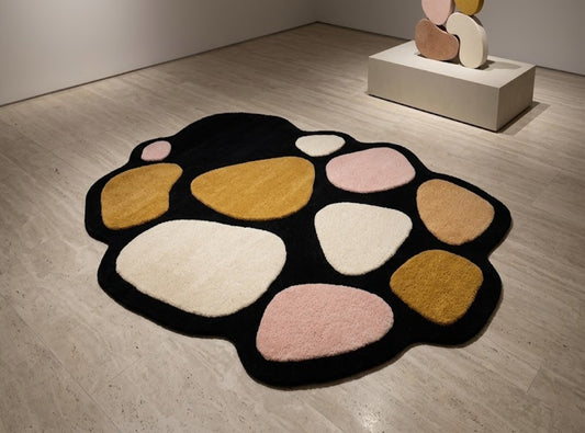 Mystery Mine Handmade Tufted Irregular Shaped Wool Carpet