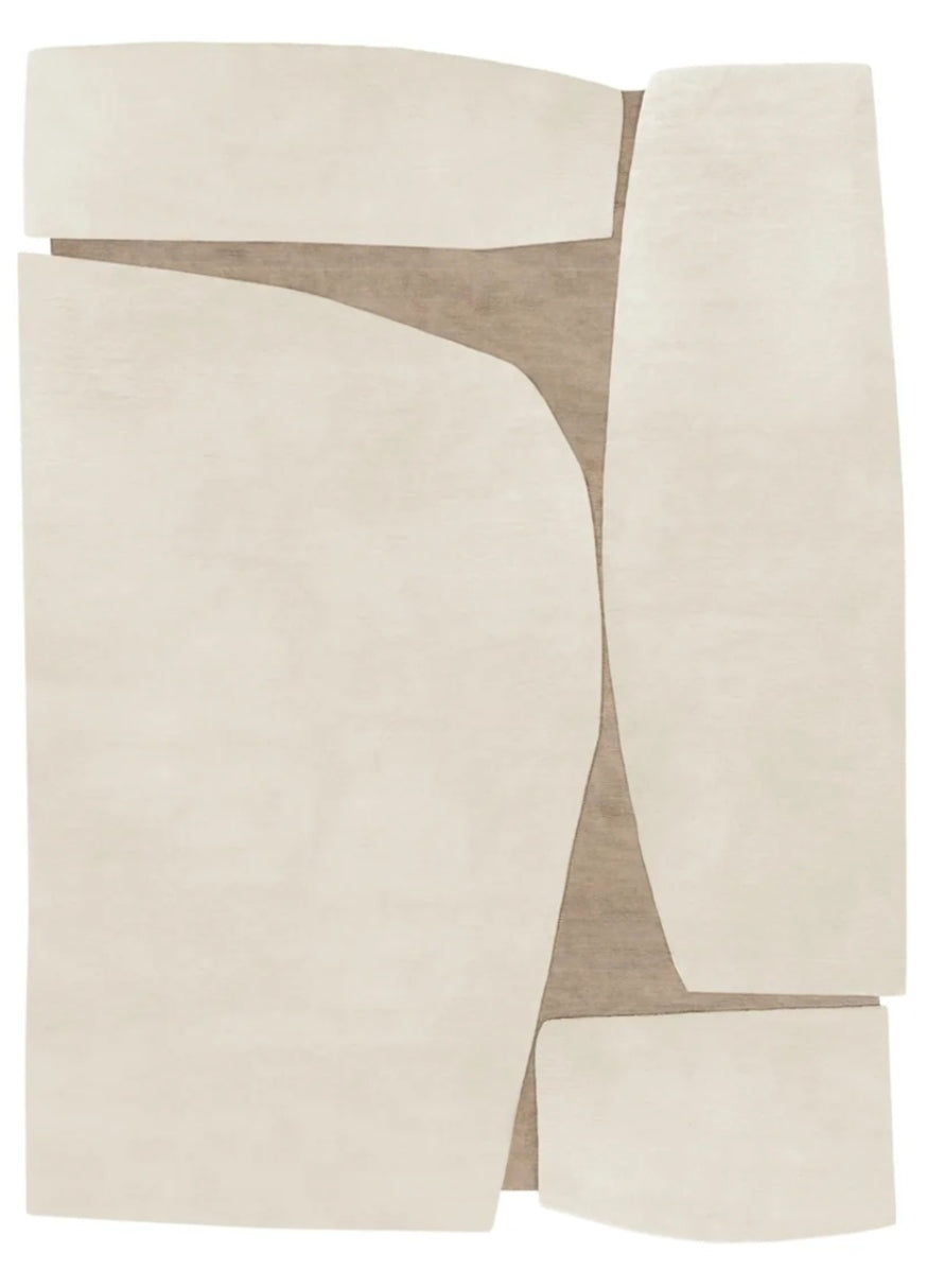 Justin Jack Handmade Tufted Irregular Shaped Wool Carpet