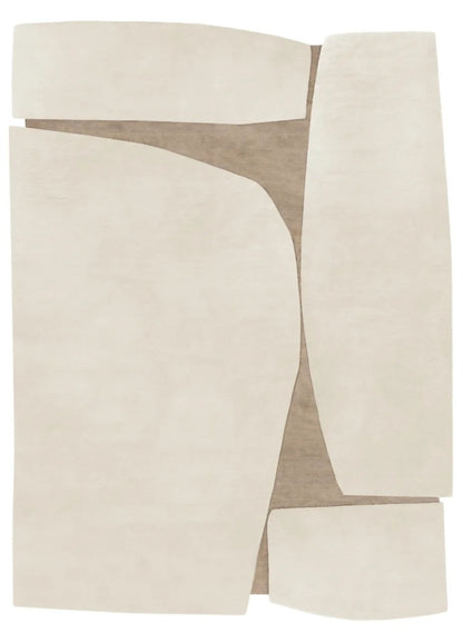 Justin Jack Handmade Tufted Irregular Shaped Wool Carpet