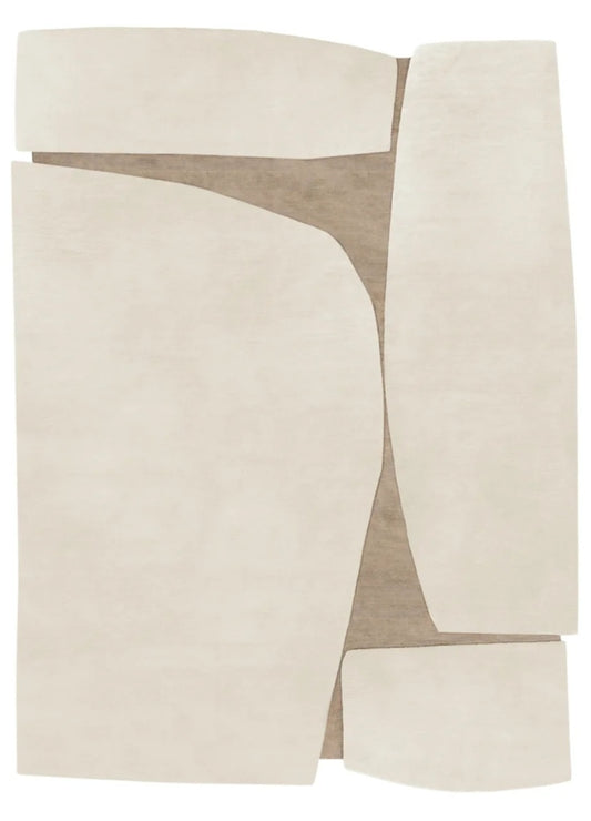 Justin Jack Handmade Tufted Irregular Shaped Wool Carpet