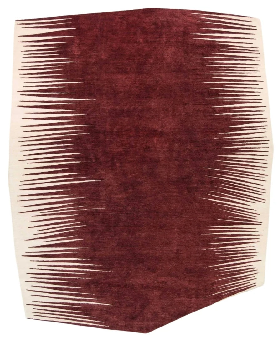 Atelier Hermani Handmade Tufted Irregular Shaped Wool Carpet