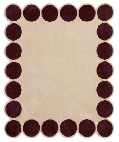 Jonathan Street Handmade Tufted Irregular Shaped Wool Carpet
