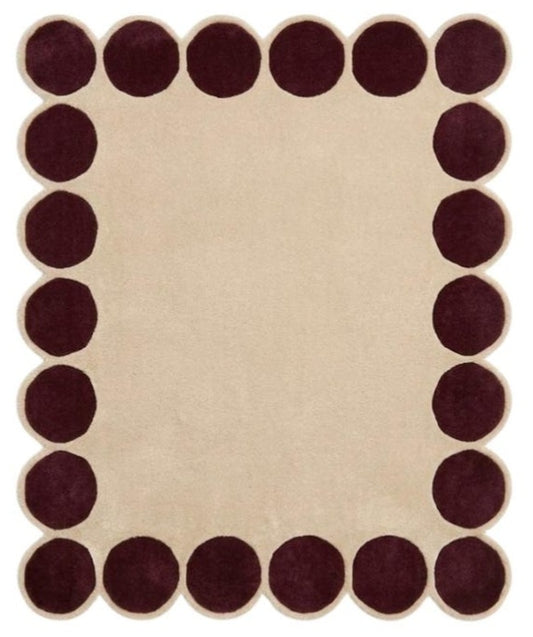 Jonathan Street Handmade Tufted Irregular Shaped Wool Carpet