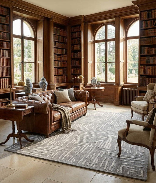 Maple Spiral Handmade Tufted Wool Carpet