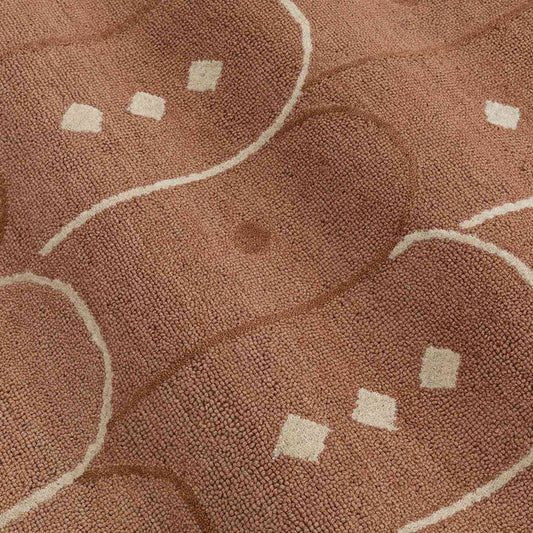 Ocean Frame Handmade Tufted Wool Carpet