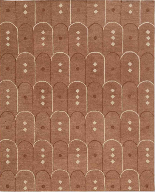 Ocean Frame Handmade Tufted Wool Carpet