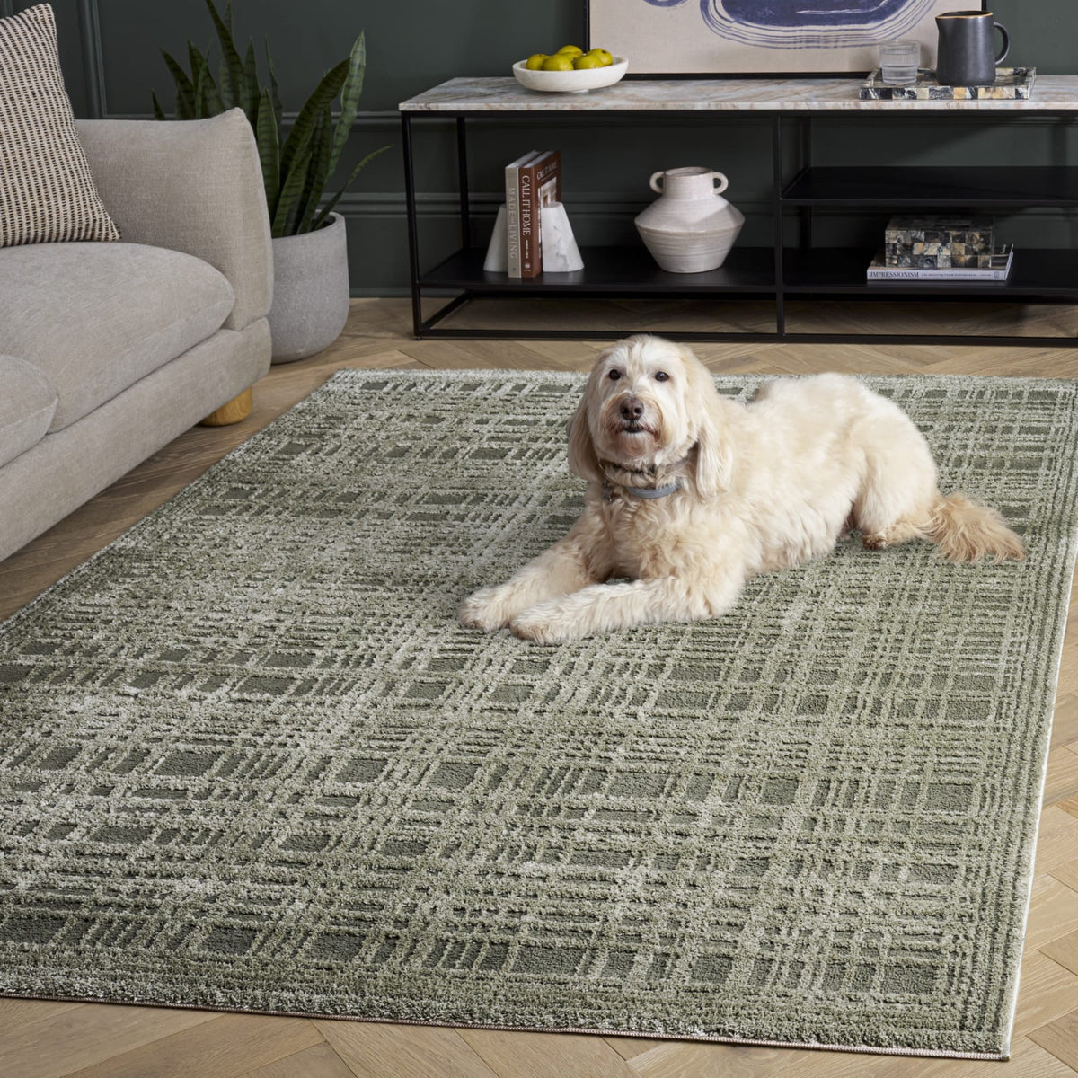 Topaz Neon Handmade Tufted Wool Carpet