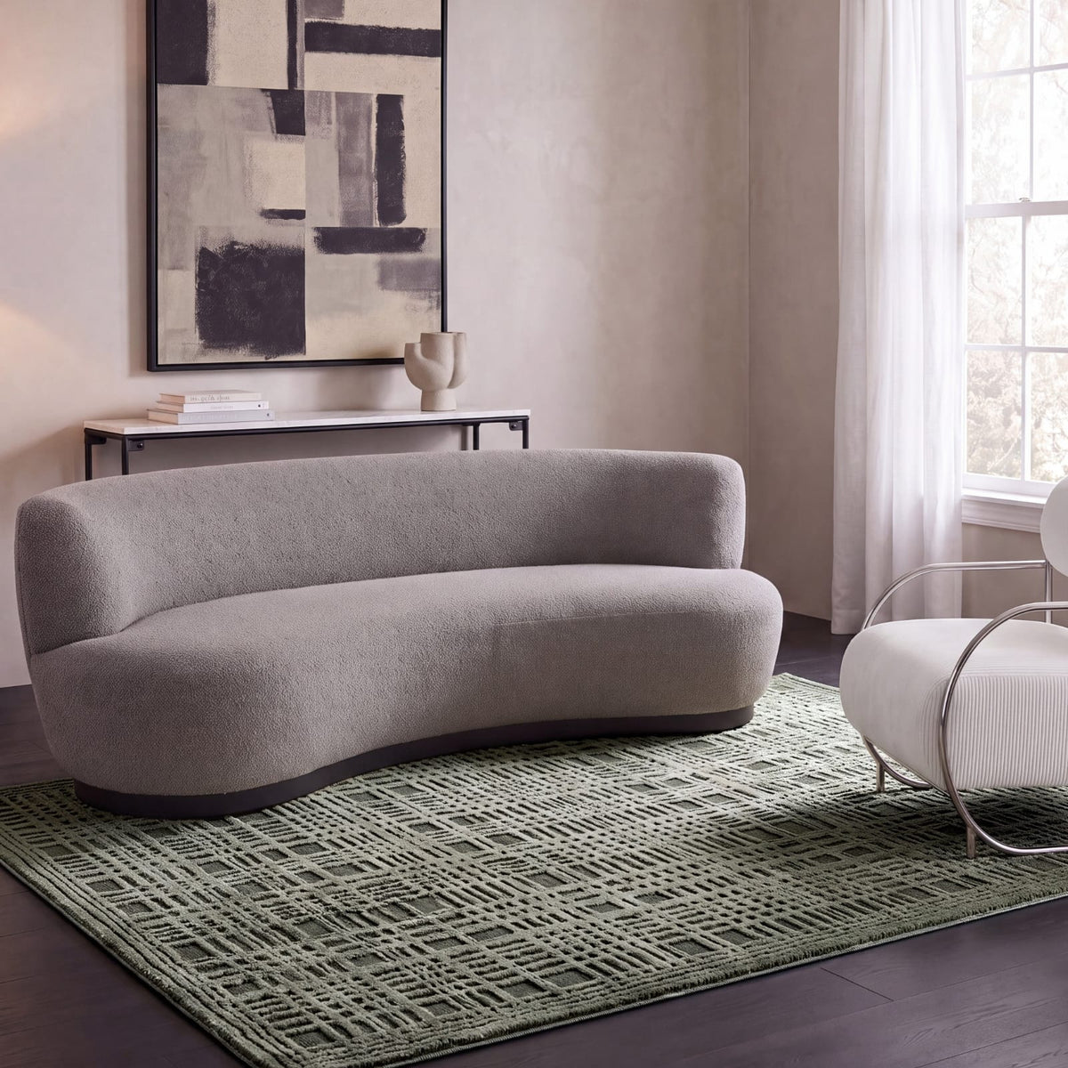 Topaz Neon Handmade Tufted Wool Carpet
