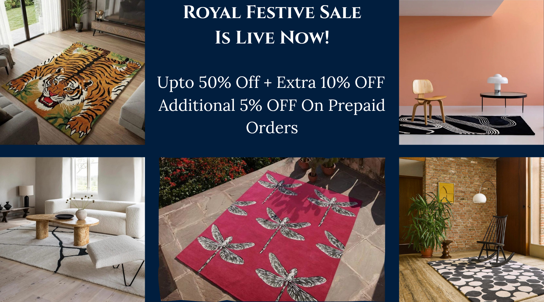 Living Room Carpets Banner - Carpet Divine