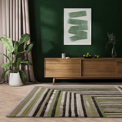 Nutmeg Vault Handmade Tufted Wool Carpet - Floorshot