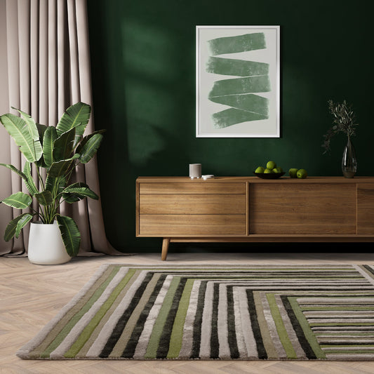 Nutmeg Vault Handmade Tufted Wool Carpet - Floorshot
