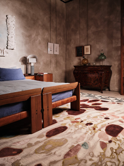 Oyster Stucco Handmade Tufted Wool Carpet - Floorshot