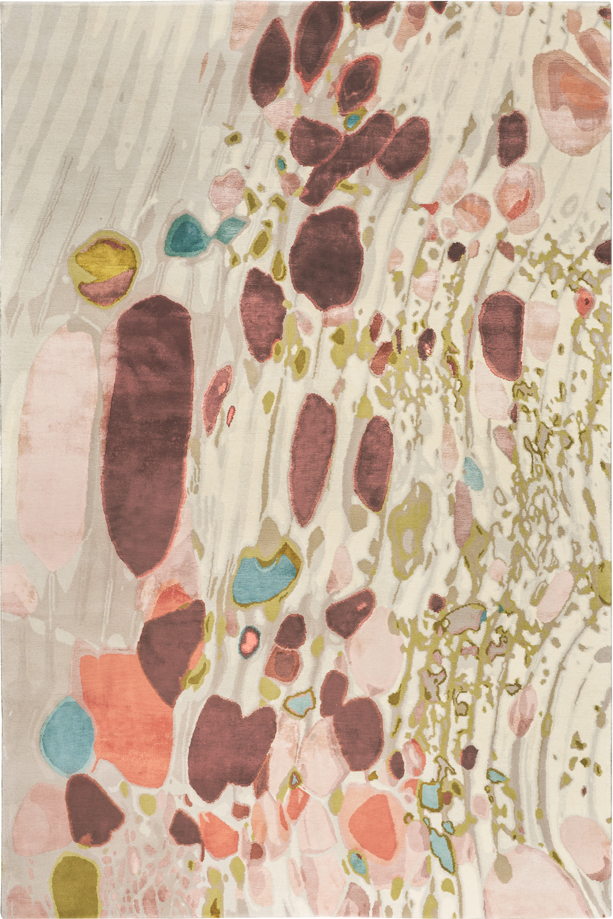 Oyster Stucco Handmade Tufted Wool Carpet - Headshot