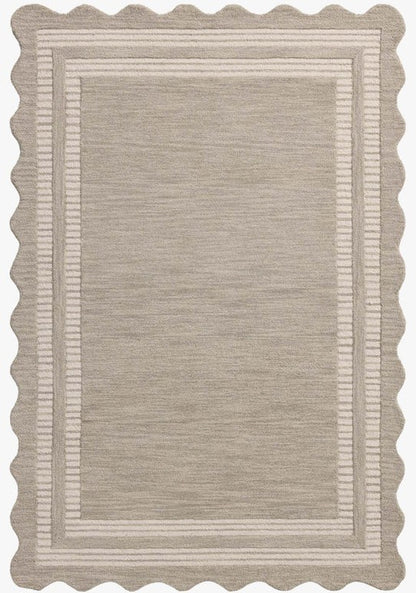 Nestar Tapestry Handmade Tufted Irregular Shaped Wool Carpet