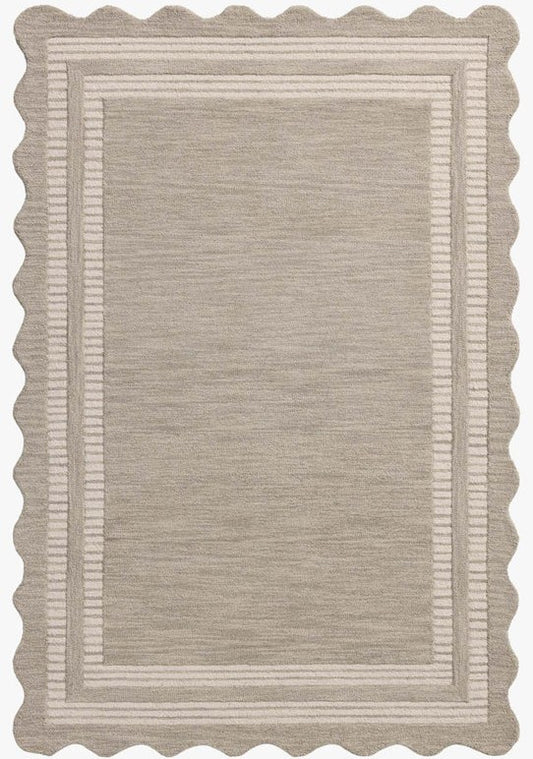 Nestar Tapestry Handmade Tufted Irregular Shaped Wool Carpet