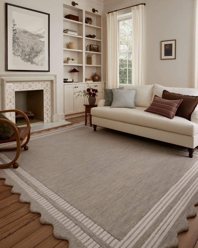 Nestar Tapestry Handmade Tufted Irregular Shaped Wool Carpet