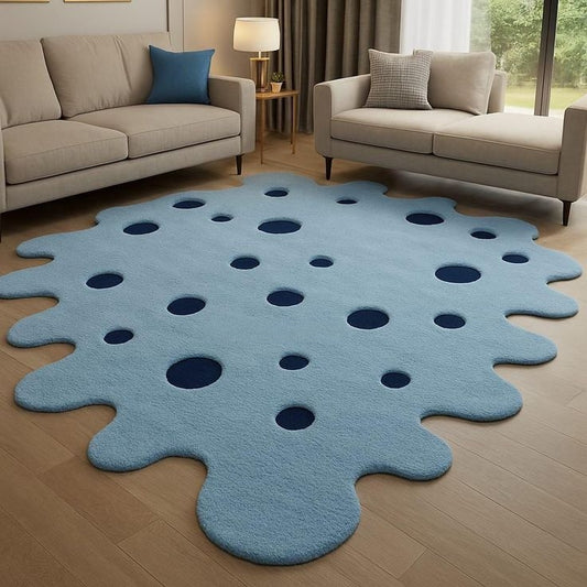 Temu Philippines Handmade Tufted Irregular Shaped Wool Carpet - Floorshot