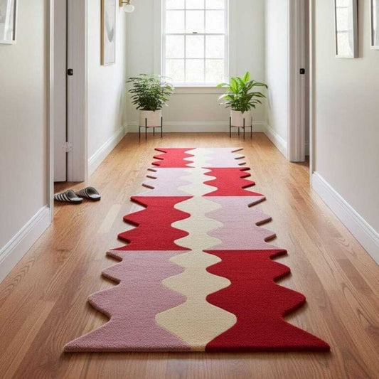 American Vibrant Handmade Tufted Runner Wool Carpet