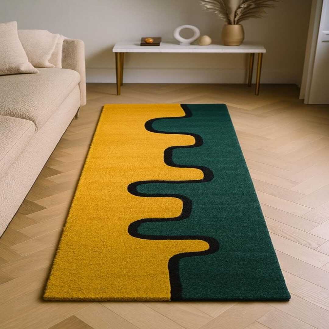 Elite Mehak Handmade Tufted Runner Wool Carpet