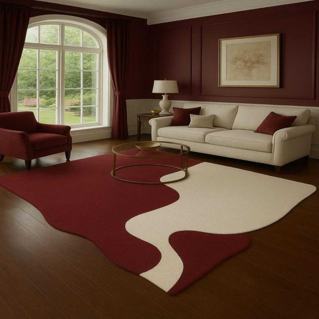 Mirazzo Vistara Handmade Tufted Irregular Shaped Wool Carpet