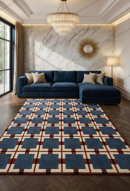 Olive Tint Handmade Tufted Wool Carpet