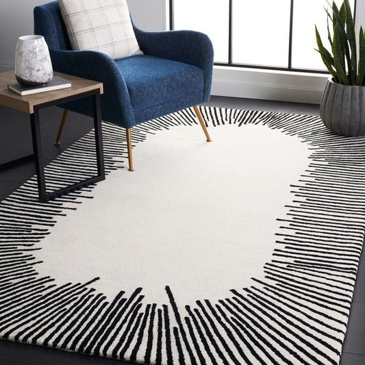 Petal Spance Handmade Tufted Wool Carpet - Floorshot