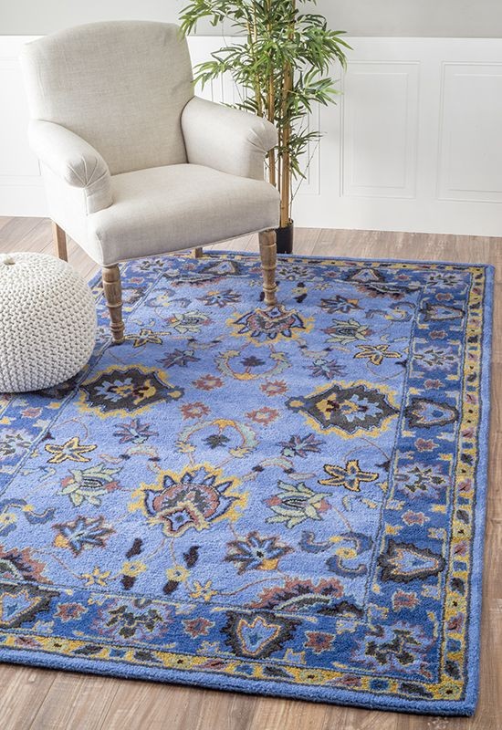Sapphire Bluff Handmade Tufted Wool Carpet - Floorshot