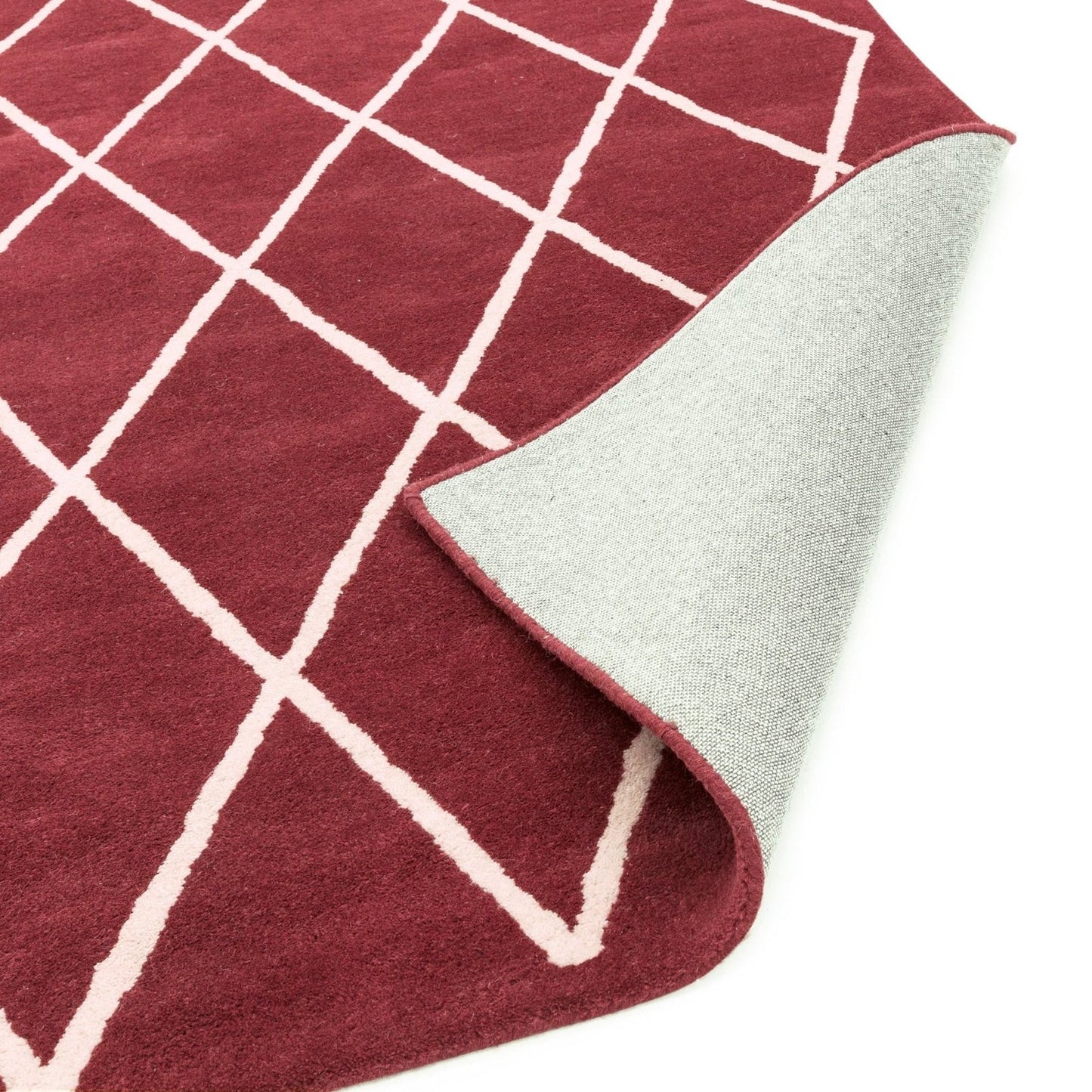 Arch Path Handmade Tufted Wool Carpet - Corner