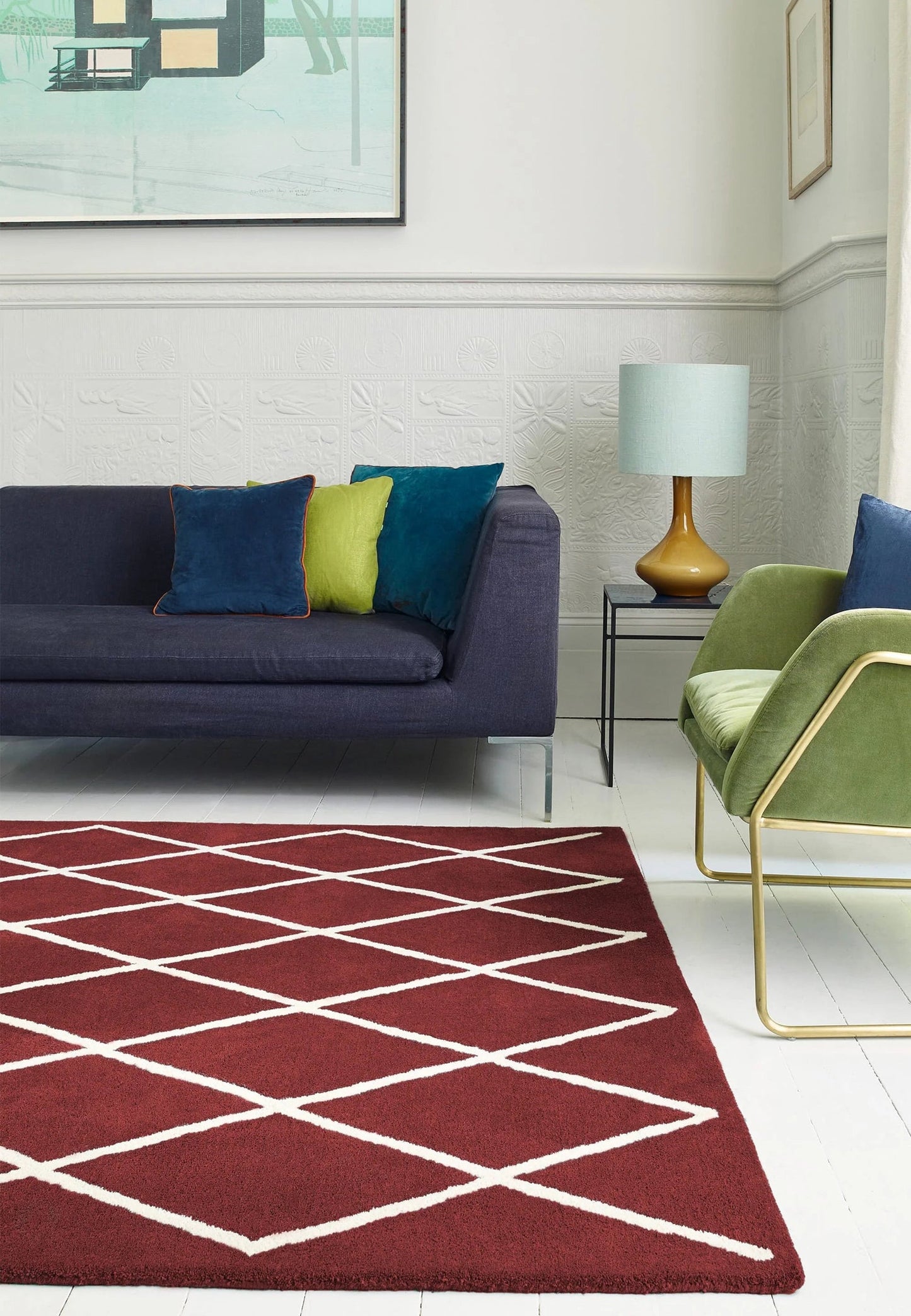 Arch Path Handmade Tufted Wool Carpet - Floorshot