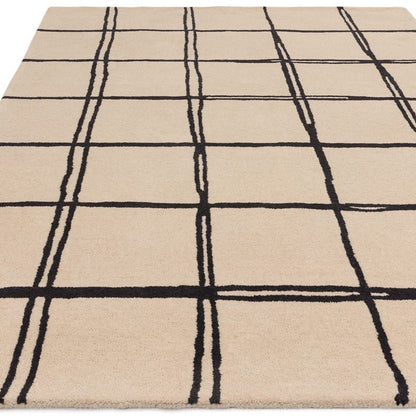 Albany Grid Handmade Tufted Wool Carpet - Floorshot