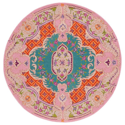 Noon Trail Handmade Tufted Round Wool Carpet - Headshot