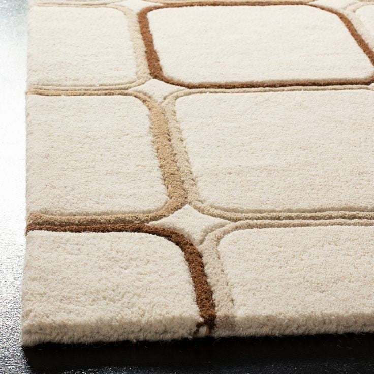 Premium Haze Handmade Tufted Wool Carpet - Corner