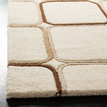 Premium Haze Handmade Tufted Wool Carpet - Corner