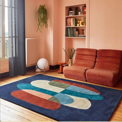 Moonlight Blink Handmade Tufted Wool Carpet - Floorshot