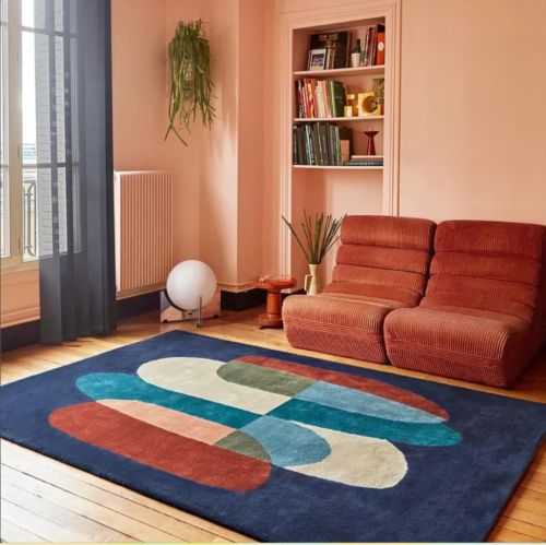 Moonlight Blink Handmade Tufted Wool Carpet - Floorshot