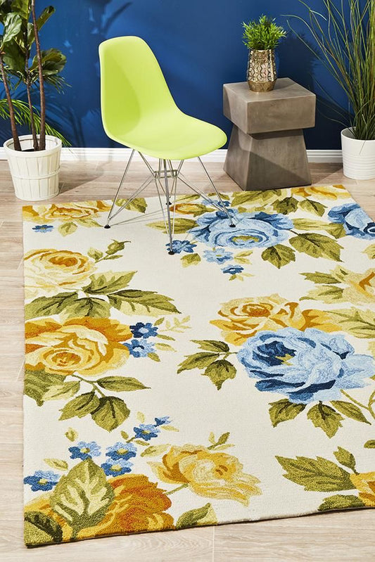 Sabana Spring Handmade Tufted Wool Carpet - Floorshot