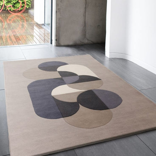 Honey Flow Handmade Tufted Wool Carpet - Floorshot
