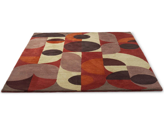 Berry Mist Handmade Tufted Wool Carpet - Floorshot