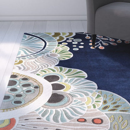 Marble Flicker Handmade Tufted Wool Carpet - Floorshot
