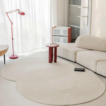 Flowform Zack Handmade Tufted Irregular Shaped Wool Carpet