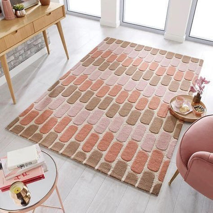 Edge Stroke Handmade Tufted Wool Carpet - Floorshot